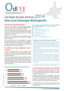 Analyse des loyers dans Arles Crau Camargue Montagnette