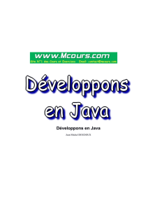 Développons en Java