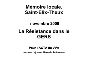 Mémoire locale, Saint-Elix