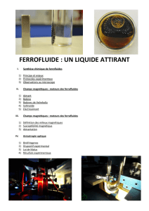 Ferrofluide, un liquide attirant