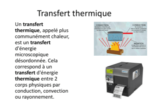 Transfert thermique