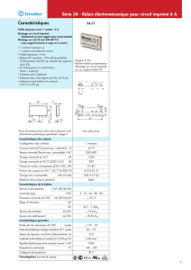 Série 34 - Relais électromécanique pour circuit