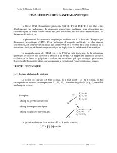 L`IMAGERIE PAR RESONANCE MAGNETIQUE