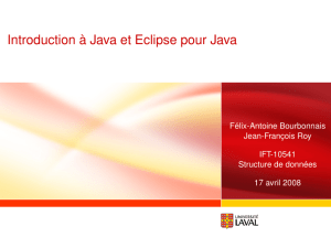 Introduction à Java et Eclipse pour Java