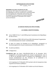 Voir - Conseil constitutionnel de Côte d´Ivoire