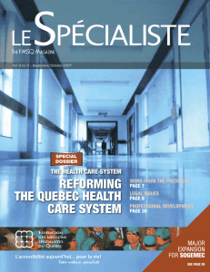 reforming the quebec health care system