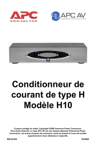 Conditionneur de courant de type H Modèle H10