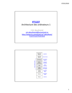 IFT1227 Architecture des ordinateurs 1