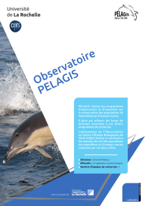 Observatoire PELAGIS - Université de La Rochelle