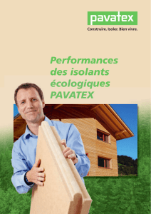 Performances des isolants écologiques PAVATEX