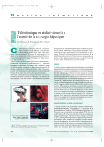 Télérobotique et réalité virtuelle : l avenir de la chirurgie