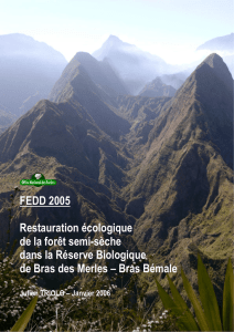 FEDD 2005 Restauration écologique de la forêt semi