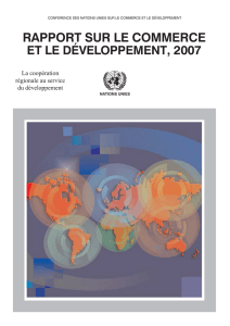 Rapport sur le commerce et le développement, 2007