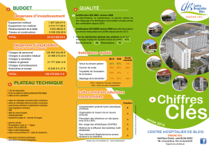 Chiffres - Centre Hospitalier de Blois