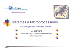 Systèmes à Microprocesseurs