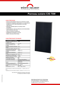 Panneau solaire CIS 75W