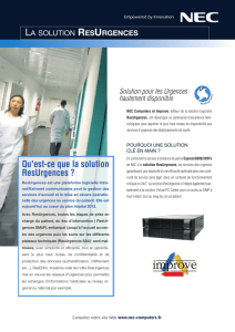 RESURGENCES Qu`est-ce que la solution