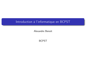 Introduction à l`informatique en BCPST