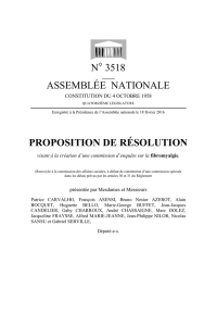 N° 3518 ASSEMBLÉE NATIONALE PROPOSITION DE RÉSOLUTION