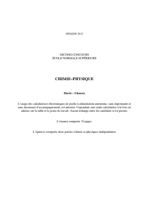 chimie–physique - banques