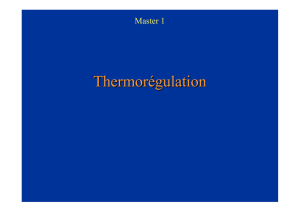 Thermorégulation