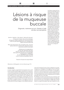 Lésions à risque de la muqueuse buccale