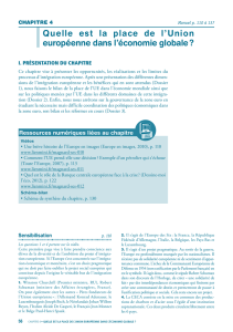 Quelle est la place de l`Union européenne dans l`économie globale ?