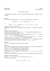 Mathématiques Analyse ENS de Cachan S.Fabre 2009-2010