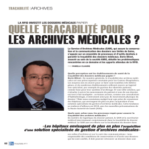 LES ARCHIVES MÉDICALES ?