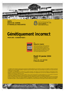 Conférence - Université de Genève