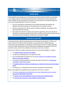 Bulletin de la Commission de recherche de l`ICA