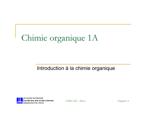 Chimie organique 1A - Université de Montréal