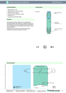 KFD2-CD-Ex1.32-** Isolateur galvanique courant/tension