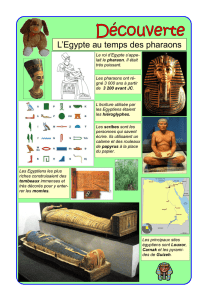 L`Egypte au temps des pharaons