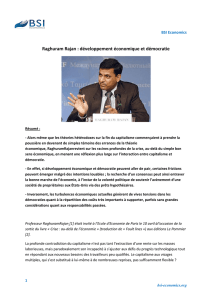 Raghuram Rajan : développement économique et