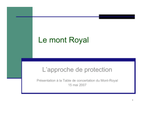 Le mont Royal - Office de consultation publique de Montréal
