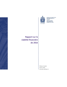Rapport sur la viabilité financière de 2016