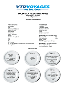 foodpack premium savoie