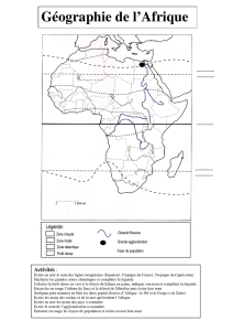 Géographie de l`Afrique