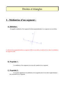 Droites et triangles