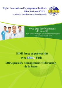 MBA Santé + Programme
