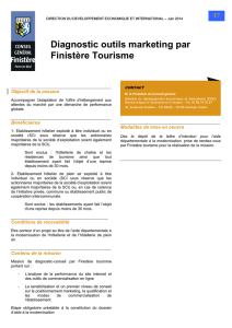 Diagnostic outils marketing - Finistère Tourisme | Espace pro