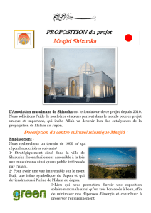 PROPOSITION du projet Masjid Shizuoka