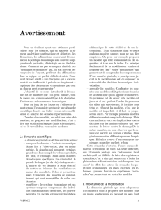 Avertissement - Dominique Henriet Economie