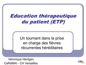 Education thérapeutique du patient (ETP)