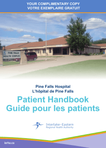 Patient Handbook Guide pour les patients - Interlake