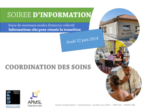 Comment structurer l`exercice coordonné des différents