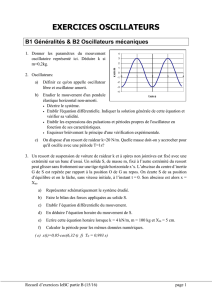 B. Oscillations mécaniques et électriques