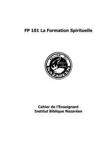 FP 101 La Formation Spirituelle