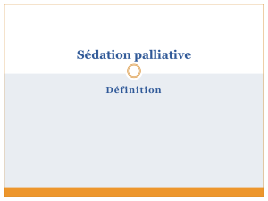 Sédation palliative
